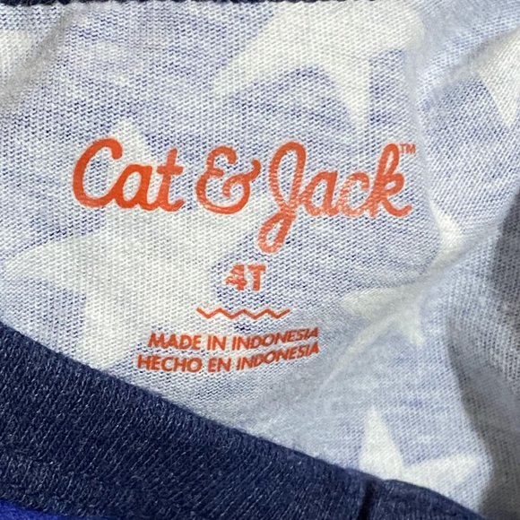 Cats & Jacks Kids Sleeveless American Flag Shirt Top Size 4T - Picture 5 of 6